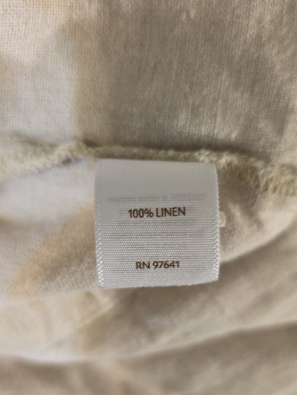 J. Jill Beige/Cream Cropped Linen Blend Pants - Picture 7 of 7